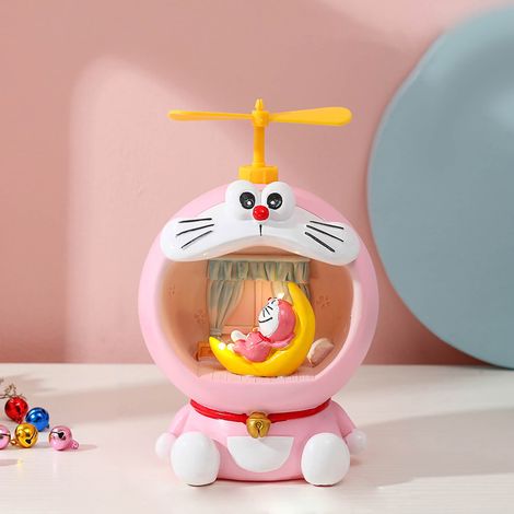 Lampe de chevet cochon tirelire lumineuse, résine synthétique, épargne monnaie, cadeau enfant mignon (1/5)