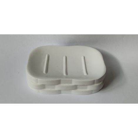 METAFORM - PORTA SAPONETTA LINEA MOSES- COLORE BIANCO