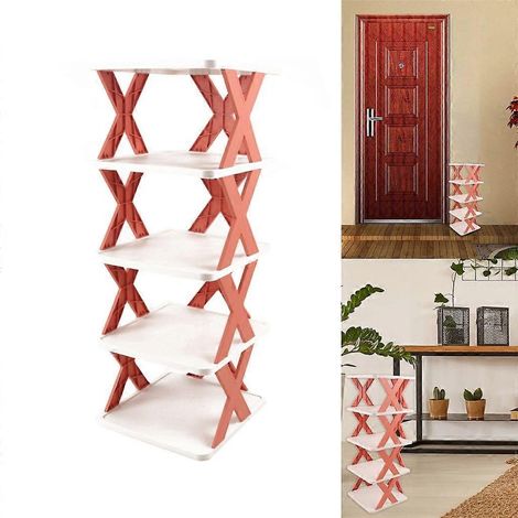 Rangement à chaussures empilable, armoire à chaussures, étagère de rangement anti-poussière pour la maison (1/4)