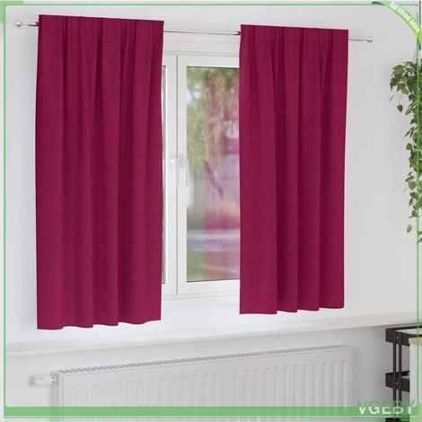 Rideaux occultants - FAFEISY - Moderne - Bordeaux - 2 pièces 175 x 140 cm - Tissage triple 80-90% (1/5)