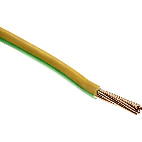 RS PRO câble, section: 25 mm² 50m, 450 V c.c., 750 V c.a. PVC Vert/Jaune HO7V-R Câble de conduit à un conducteur ( Prix pour Bobine de 50 Mètres ) (1/3)