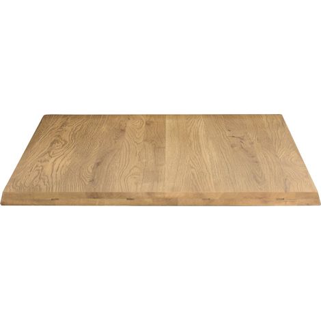 Piano Quadrato per Tavolo in Rovere Nodato 18 mm Dimensione Tavoli: 80 x 80