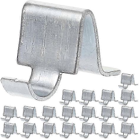 Supports d'étagère métalliques robustes, lot de 20 clips de rangement pour placard et armoire (1/3)