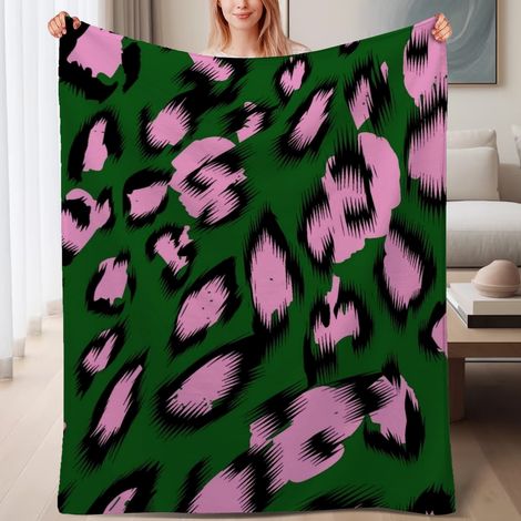Couverture de lit en polaire, douce et chaude en microfibre printemps-été, décoration de chambre, cadeau idéal pour femmes et hommes, 6080 pouces (1/4)