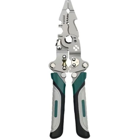 Pince à dénuder multifonction pliable 12 en 1 pour couper, sertir et enrouler des fils pour électriciens domestiques (6 mm) (1/5)