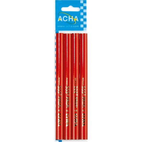 MATITA PER CARPENTIERE OVALE BL/4 PZ - 18 CM