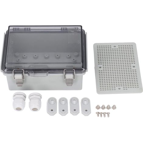 Boîte de jonction électrique couvercle transparent IP67 connexion en plastique ABS pour alimentation Satellite