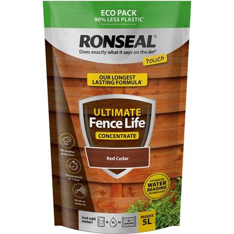 Ronseal Ultimate Fence Life Concentrate Red Cedar 950ml RSLUFLCRC950 (1/3)