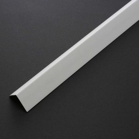 PROFILO ANGOLARE PARASPIGOLO IN PLASTICA PVC BIANCO 20X20 H 2,60 MT x 2 ASTE
