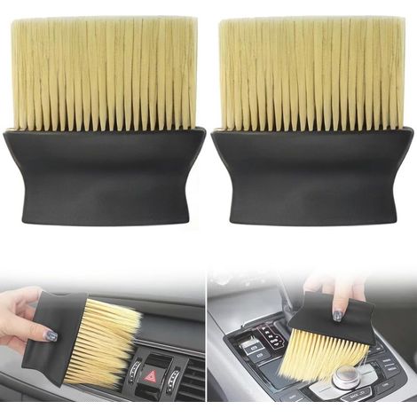 Brosse de Dépoussiérage Intérieur de Voiture, Brosse de Détail Ultra-Douce À Haute Densité, Brosse de Dépoussiérage pour Tableau de Bord de Voiture, Brosse de Détail À Poils Souples (1/5)