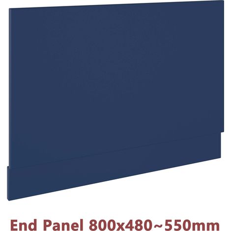 Shower Bathtub MDF Bath Panel Matt Navy Blue 800mm End Panel