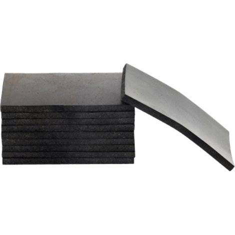 10 Cales à mastic en caoutchouc souple Noire DIALANN