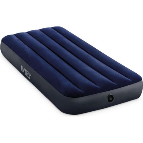 Intex – Matelas gonflable 1 place 191 x 76 x 25 cm – Accueil tonique – Technologie Fiber Tech – Utilisation intérieure/extérieur