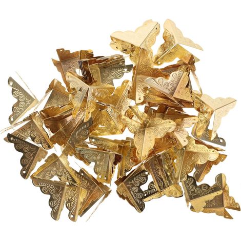 100 Pièces Décoration d'angle en bois Protections d'angle d'escalier (1/5)