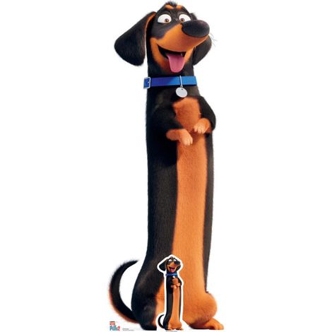 Figurine en carton Buddy le teckel Comme des bêtes - Hauteur 131 CM (1/5)