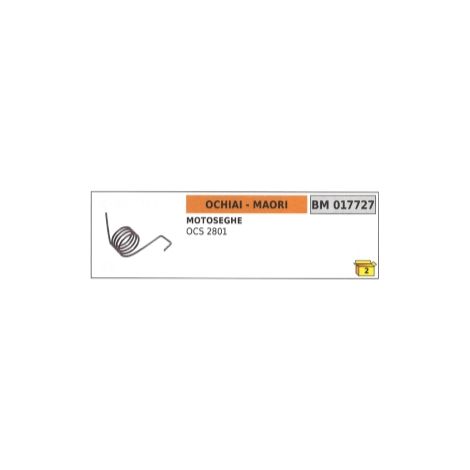 Molla saltarello avviamento MAORI - OCHIAI motosega OCS 2801 codice 017727