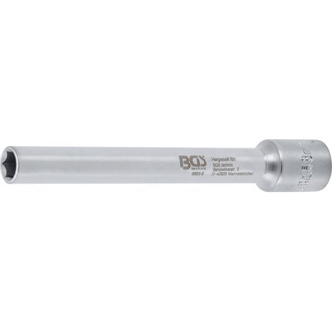 BGS Steckschlüssel-Einsatz Sechskant extra tief Antrieb Innenvierkant 10 mm (3/8") 8 mm - 9863-8
