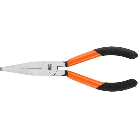 Pince neo-tools flat pliers 160 mm poignée fine antidérapante