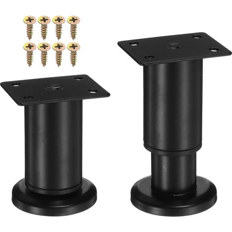 4pcs Pieds Réglable Meuble,Pied de Table Reglable Hauteur Métal,Pieds De Salle Bain Meubles Salle Bain,Meuble Pied Table Pieds,Table Chaise Armoires