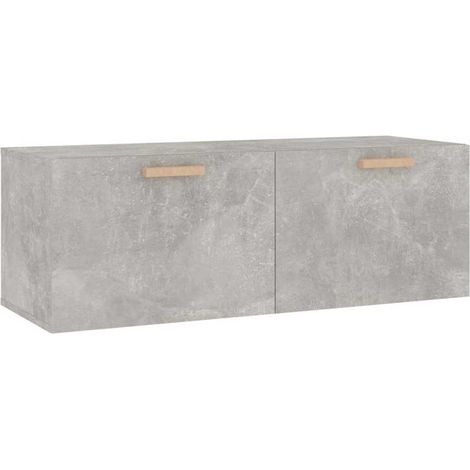 Maison Exclusive - Mobile Pensile Grigio Cemento 100x36,5x35 cm Legno Multistrato (1/5)