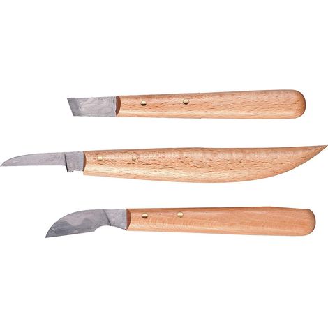 CONNEX -SET UTENSILI DA INTAGLIO 3 PZ.manico legno