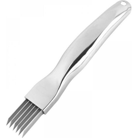 Tritacipolle - Acciaio inox 304 - Lame affilate - Impugnatura ergonomica - Cappuccio di sicurezza