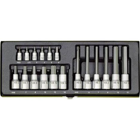 Proxxon-Industrial 4006274231009 Juego de llaves y vasos plateado (1/3)