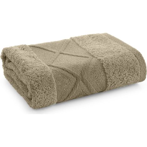 Asciugamano con filo azari lucido 70x140 beige (1/5)