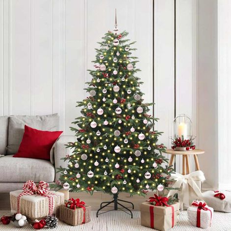 Teenpull – Künstlicher Weihnachtsbaum mit 300 LEDs mit Ständer Grün 180 cm (1/5)