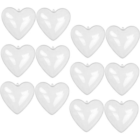 Pi ces Boules Transparentes Forme de C ur Remplir Ornements (1/5)