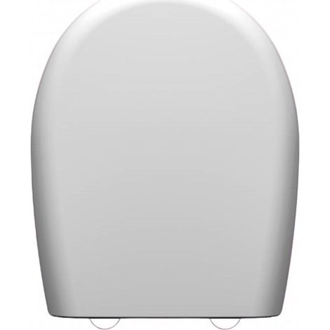 WC-Sitz „Volga“ mit Edelstahlscharnier, markenübergreifend kompatibel, weiß (1/4)