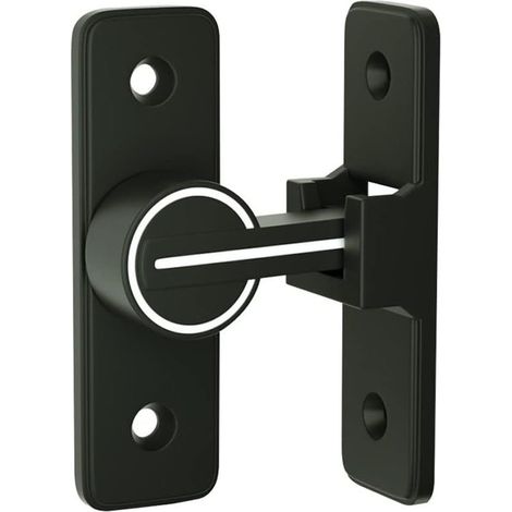 Loquet de portail à 90 degrés – Verrou de sécurité en alliage de zinc – Installation facile pour portes coulissantes – Usage intérieur et extérieur (1/5)
