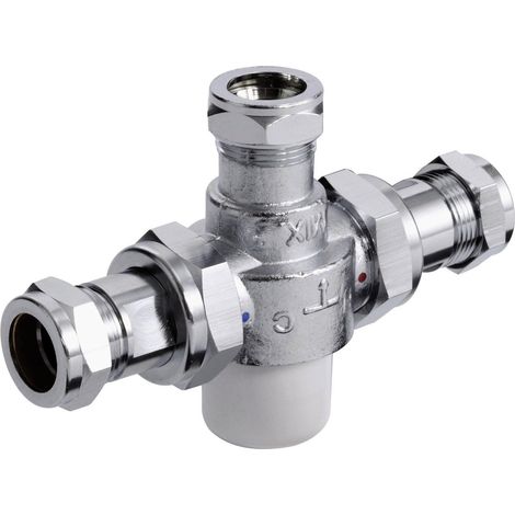 Bristan Commercial MT753 Thermostatic Mixing Valve 22mm - Chrome (1/2)