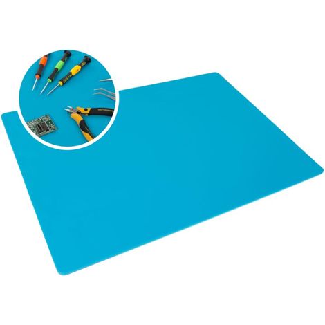 Tapis De Soudage - Silicone Antistatique - 700 X 450 X 20 Mm - Résistant Jusqu À 500 °C - Pour Réparation Électronique - 1 Pièce (1/5)