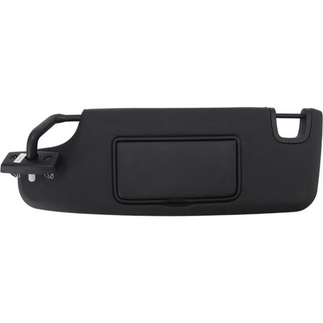 ZVD Parasol negro izquierdo para el lado del conductor 6CJ07DX9AA, accesorio interior con espejo de repuesto para Jeep Wrangler JK 2007-2018 (1/4)