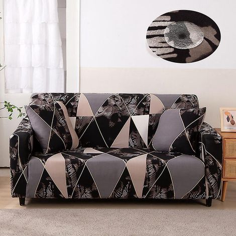 housse De Canap 2 Place 140-180cm Noir Couverture Canap Avec Accoudoirs Moderne Couvre Canap Elastique Universelle Revtement De Canap Housse De Pr (1/4)