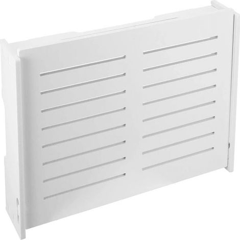 Boîte De Rangement Pour Routeur - 39 X 9,5 X 19,5 Cm - Blanc - Ventilation Optimisée - Murale - 1 Pièce (1/5)