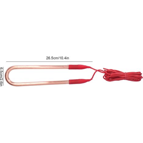 220-V-Elektroheizrohr aus Messing, explosionsgeschützt, U-förmig, mit 45,3 Zoll Kabel (2 kW, 26,5 x 6,5 x 1 cm / 10,4 x 2,6 x 0,4 Zoll) (1/5)