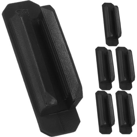 Silikon Stiftehalter Schwarz für Schreibtisch 6 Stück