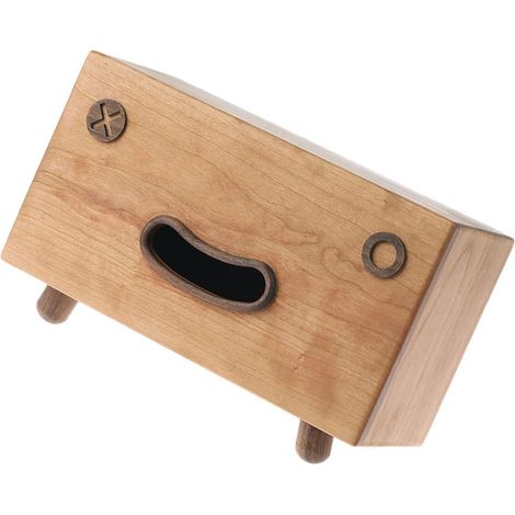 1pièce Boîte à Serviettes Bois Créative Rangement Pratique pour Bureau Et Décoration De Salon Support Tissé Séparable Et Facile à Nettoyer (1/5)