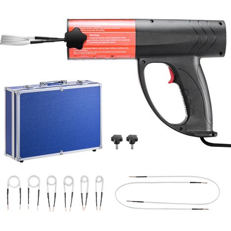 Décapiteur de vis par induction 1500W 230V, outil portatif pour retirer boulons rouillés, avec 8 bobines et coffret, pour réparation automobile. (1/5)