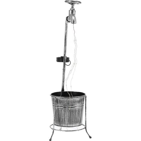 Lampe de jardin solaire d'extérieur étanche avec robinet en métal, statue lumineuse durable pour cour, pelouse ou balcon (1/5)