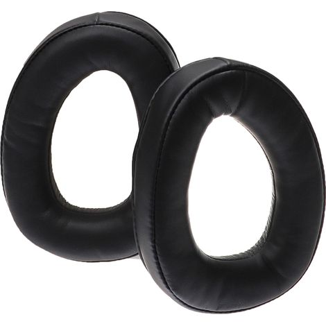 vhbw Almohadillas oídos de repuesto compatible con Sennheiser GSP 350, GSP 301, GSP 303, GSP 302 auriculares, cascos - negro