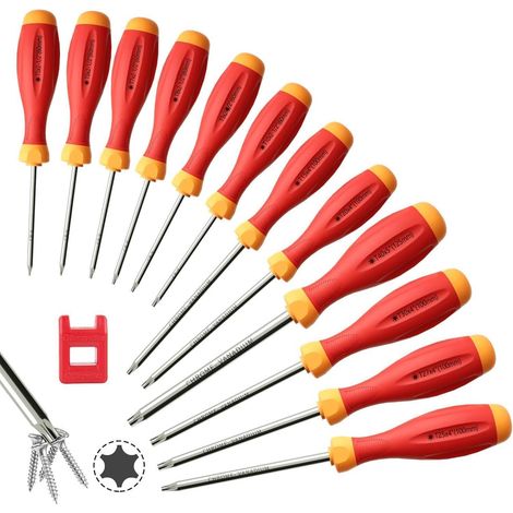 Schraubendreher Set Torx 12in1 Magnetisch CRV Stahl Torx 12 PCS (1/5)