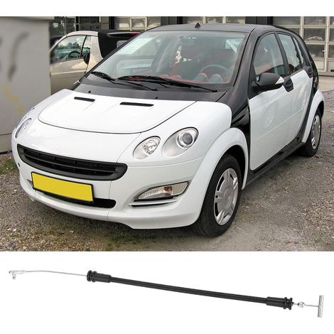 Vorderer Außentürgriff mit Kabel, kompatibel mit Smart Forfour 2004-2006, Teilenummer A4547230169, Austauschset, Farbe schwarz, robuste Befestigung. (1/5)
