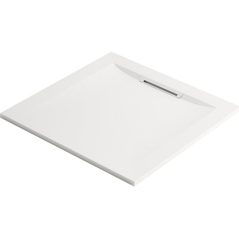Receveur de douche antidérapant 90 x 90 JACOB DELAFON Flight Pure carré blanc (1/5)