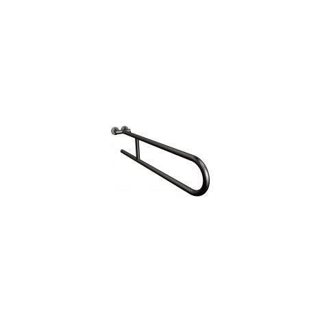 Maniglia semicircolare fissa, 80 cm, nera