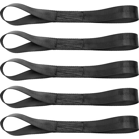 Set di 5 anelli di fissaggio per moto, in grado di supportare 500 kg, anelli di fissaggio per auto, moto, campeggio, arrampicata, sospensioni, trasporto, fissaggio del carico, cinghia di ancoraggio