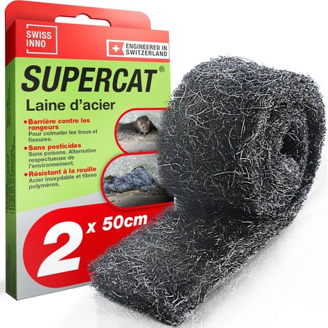 Laine d’Acier INOX Anti rongeurs Anti-Intrusion - 2 x 50 cm (1/5)