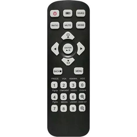 Télécommande Pour Projecteur - Compatible Avec Modèles Acer X1123H X118 X118AH X118H X1223H X128H X1323WH X138WH X168H - Noir - 1 Pièce (1/4)